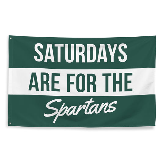 Saturdays Are For The Spartans - Flag